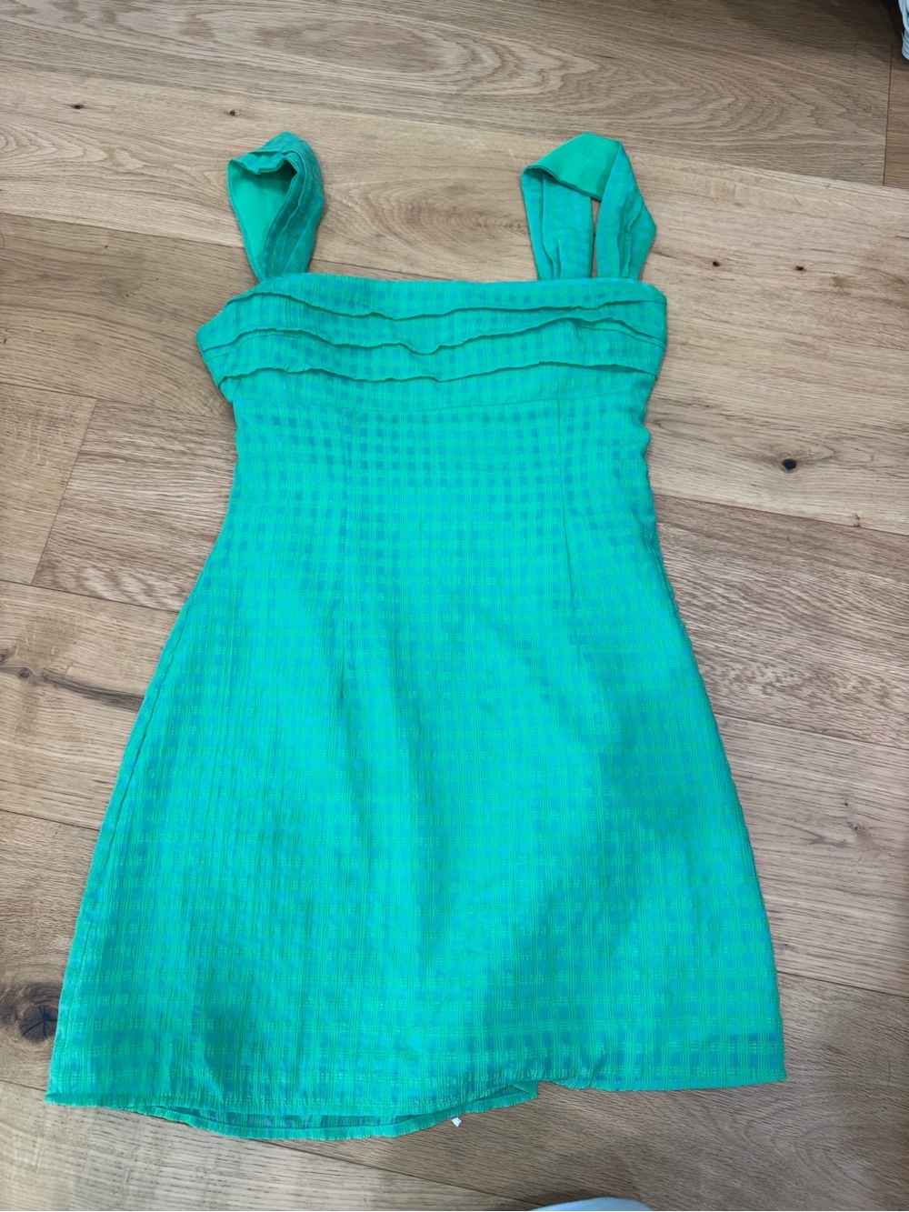 Beginning Boutique Turquoise Green Sleeveless Mini Dress